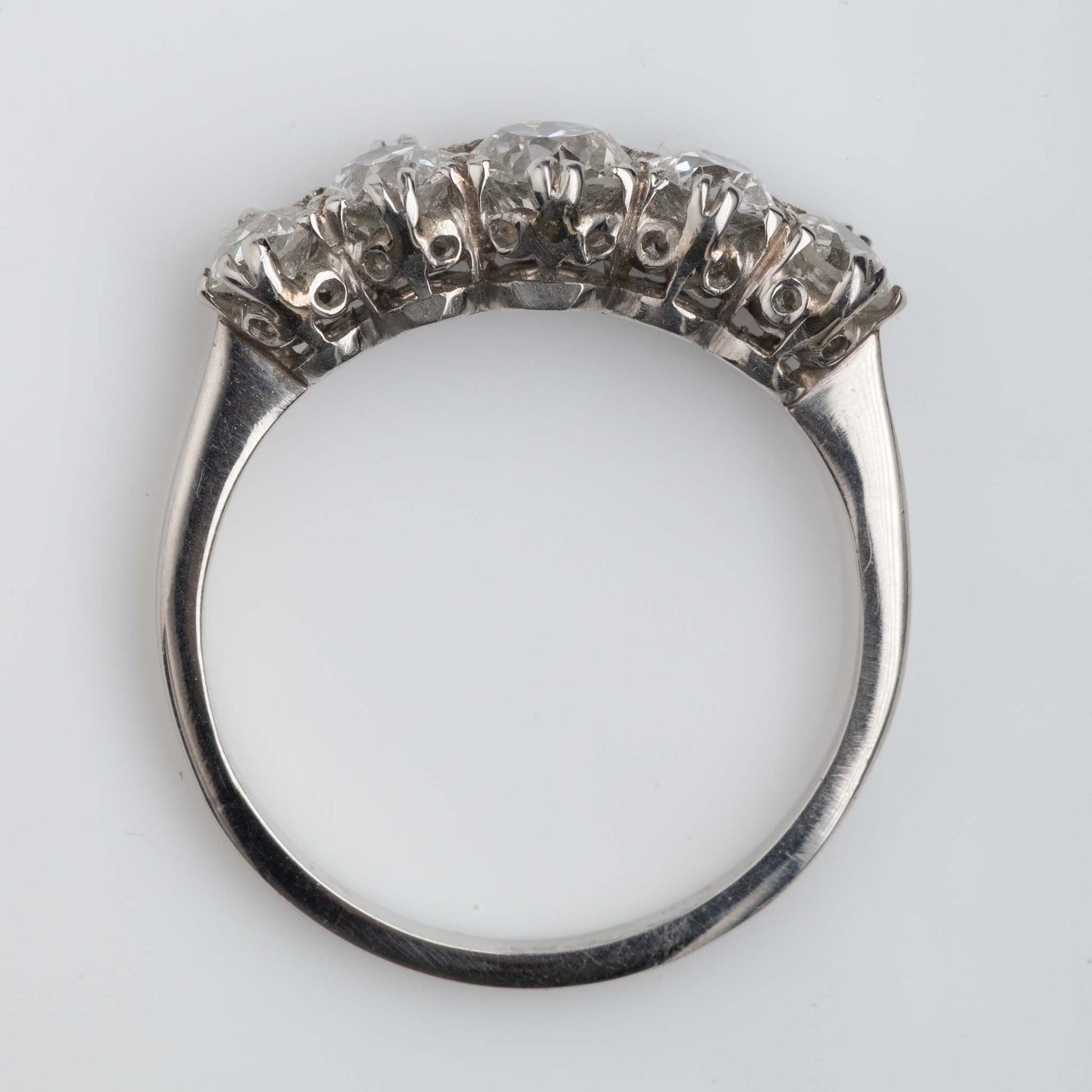 Art Deco Platinum 1.20 Carat Diamond Five Stone Ring - Friar House