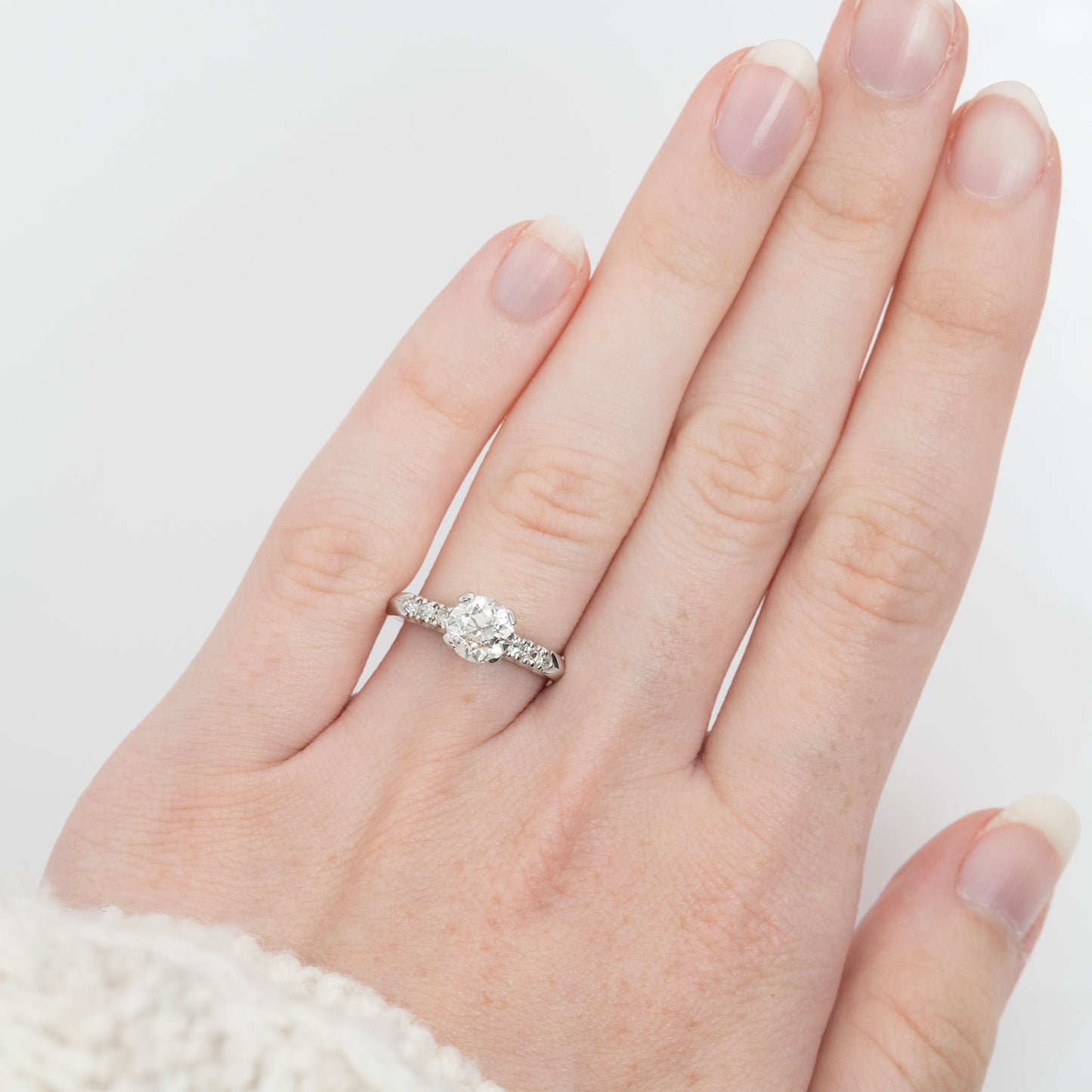 Art Deco Platinum 1.25 Carat Diamond Solitaire Ring - Friar House