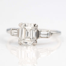 Art Deco Platinum 1.70 Carat Diamond Solitaire Ring - Friar House