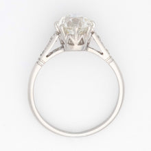 Art Deco Platinum 1.9 Carat Diamond Solitaire Ring - Friar House