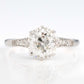 Art Deco Platinum 1.9 Carat Diamond Solitaire Ring - Friar House