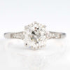 Art Deco Platinum 1.9 Carat Diamond Solitaire Ring