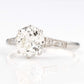 Art Deco Platinum 1.9 Carat Diamond Solitaire Ring - Friar House
