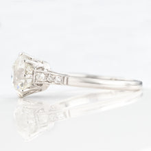 Art Deco Platinum 1.9 Carat Diamond Solitaire Ring - Friar House