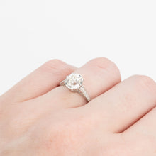 Art Deco Platinum 1.9 Carat Diamond Solitaire Ring - Friar House