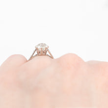 Art Deco Platinum 1.9 Carat Diamond Solitaire Ring - Friar House