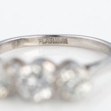 Art Deco Platinum 1 carat Diamond Three Stone Ring - Friar House