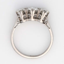 Art Deco Platinum 1 carat Diamond Three Stone Ring - Friar House