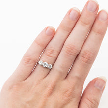 Art Deco Platinum 1 carat Diamond Three Stone Ring - Friar House