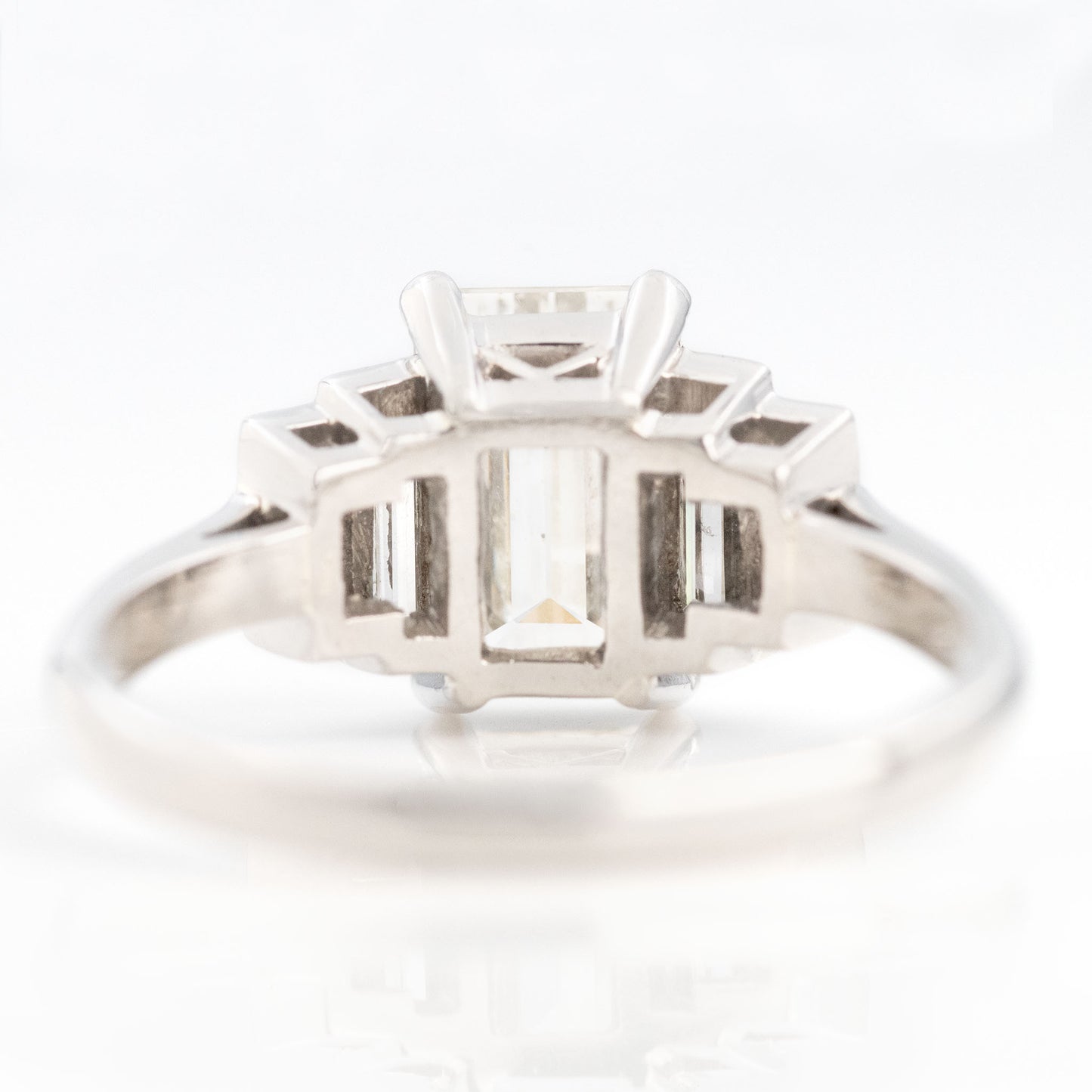 Art Deco Platinum 2.25 Carat Diamond Solitaire Ring - Friar House