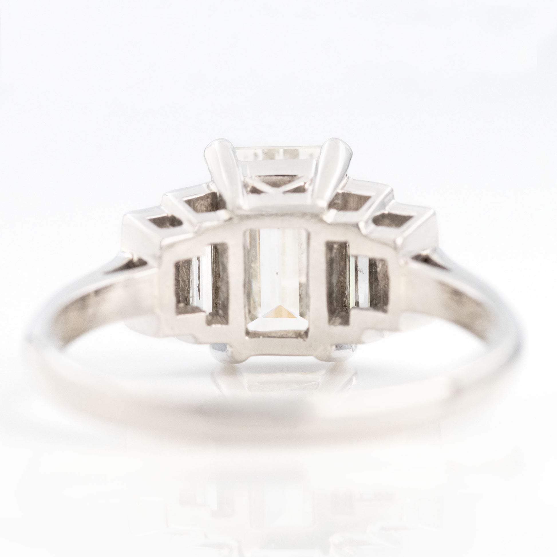 Art Deco Platinum 2.25 Carat Diamond Solitaire Ring - Friar House
