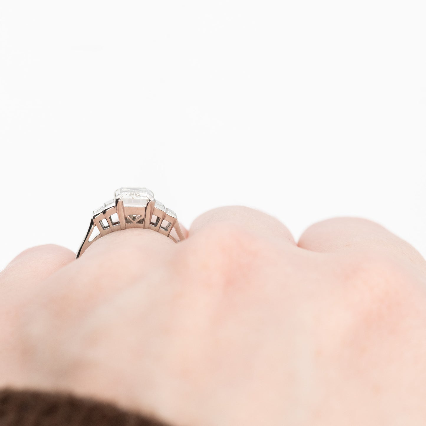 Art Deco Platinum 2.25 Carat Diamond Solitaire Ring - Friar House