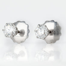 Art Deco Platinum 2.40 Carat Diamond Stud Earrings - Friar House