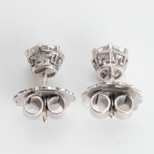 Art Deco Platinum 2.40 Carat Diamond Stud Earrings - Friar House