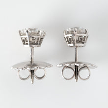 Art Deco Platinum 2.40 Carat Diamond Stud Earrings - Friar House