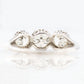 Art Deco Platinum 2 Carat Diamond Three Stone Ring - Friar House Antique Jewellery