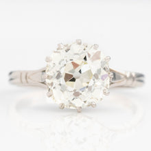 Art Deco Platinum 3.5 Carat Diamond Solitaire Ring - Friar House