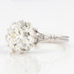 Art Deco Platinum 3.5 Carat Diamond Solitaire Ring - Friar House