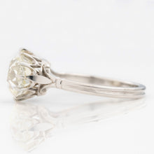 Art Deco Platinum 3.5 Carat Diamond Solitaire Ring - Friar House