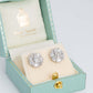 Art Deco Platinum 3.6 carat Diamond Cluster Earrings - Friar House