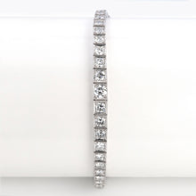 Art Deco Platinum 6.50 Carat Diamond Graduated Line Bracelet - Friar House