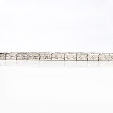 Art Deco Platinum 6.50 Carat Diamond Graduated Line Bracelet - Friar House