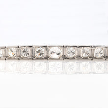 Art Deco Platinum 6.50 Carat Diamond Graduated Line Bracelet - Friar House