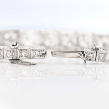 Art Deco Platinum 6.50 Carat Diamond Graduated Line Bracelet - Friar House