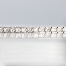 Art Deco Platinum 7.2 Carat Diamond Line Bracelet - Friar House Antique Jewellery