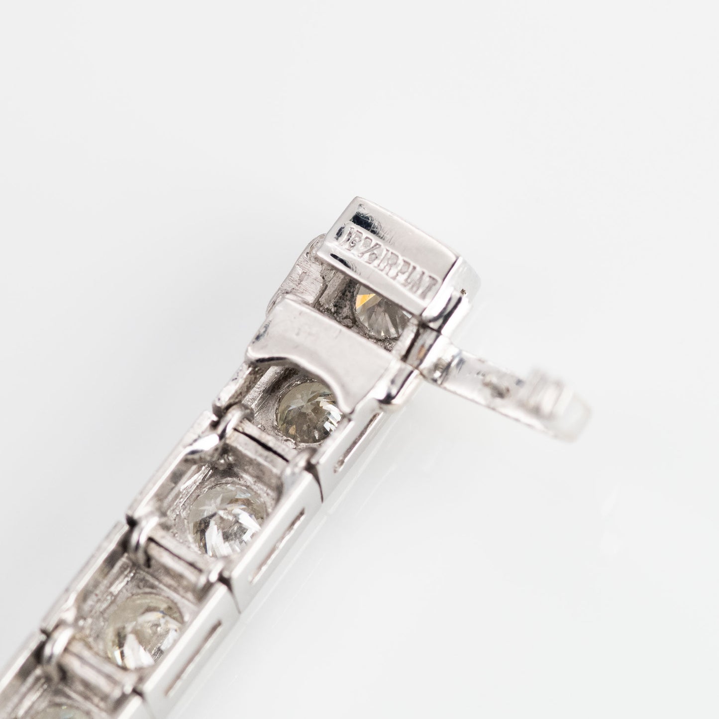 Art Deco Platinum 7.2 Carat Diamond Line Bracelet - Friar House Antique Jewellery