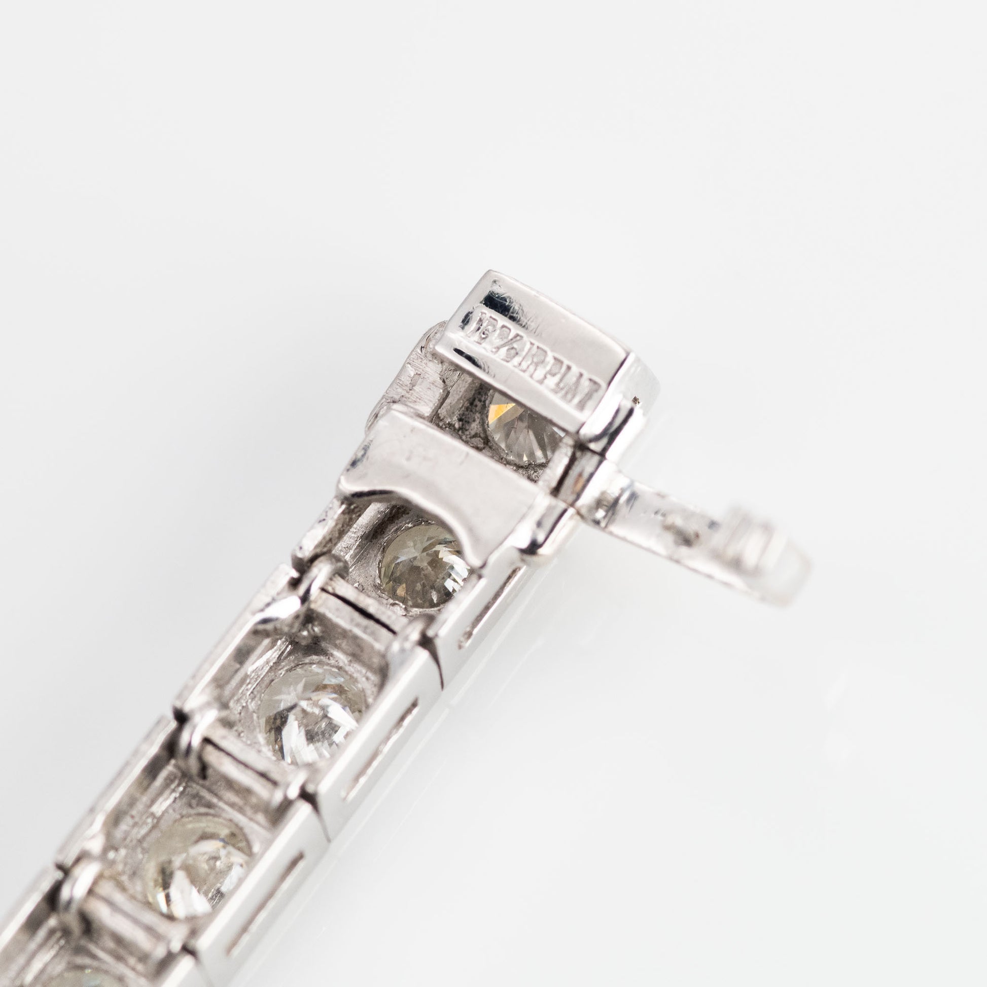 Art Deco Platinum 7.2 Carat Diamond Line Bracelet - Friar House Antique Jewellery