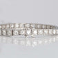 Art Deco Platinum 7.2 Carat Diamond Line Bracelet - Friar House Antique Jewellery
