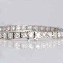 Art Deco Platinum 7.2 Carat Diamond Line Bracelet - Friar House Antique Jewellery