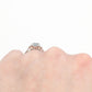 Art Deco Platinum Aquamarine Solitaire Ring - Friar House Antique Jewellery