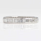 Art Deco Platinum Baguette Cut Diamond Eternity Ring Size N - Friar House