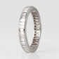 Art Deco Platinum Baguette Cut Diamond Eternity Ring Size N - Friar House