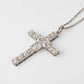 Art Deco Platinum Diamond Cross Pendant - Friar House