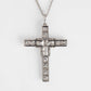 Art Deco Platinum Diamond Cross Pendant - Friar House
