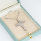 Art Deco Platinum Diamond Cross Pendant - Friar House