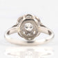 Art Deco Platinum Diamond Daisy Cluster Ring - Friar House