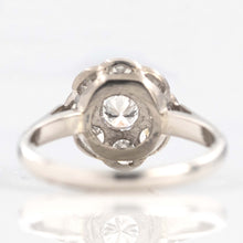 Art Deco Platinum Diamond Daisy Cluster Ring - Friar House