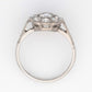 Art Deco Platinum Diamond Daisy Cluster Ring - Friar House