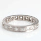 Art Deco Platinum Diamond Eternity Ring Size I 1/2 - Friar House