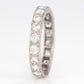Art Deco Platinum Diamond Eternity Ring Size J 1/2 - Friar House