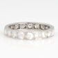 Art Deco Platinum Diamond Eternity Ring Size J 1/2 - Friar House