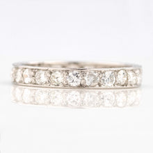 Art Deco Platinum Diamond Eternity Ring Size M - Friar House