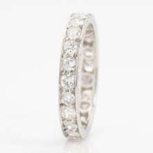Art Deco Platinum Diamond Eternity Ring Size M - Friar House