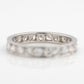 Art Deco Platinum Diamond Eternity Ring Size M - Friar House