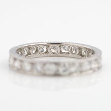 Art Deco Platinum Diamond Eternity Ring Size M - Friar House