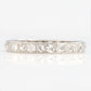 Art Deco Platinum Diamond Eternity Ring Size M - Friar House